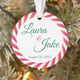 Eerste kerst getrouwd acryl ornament