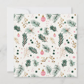 Eerste kerst getrouwd en vrolijk grillig feestdagenkaart (Achterkant)