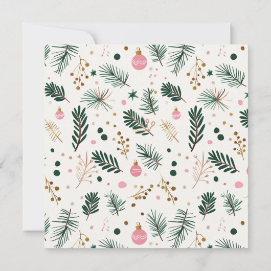 Eerste kerst getrouwd en vrolijk grillig feestdagenkaart (Achterkant)