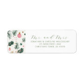 Eerste kerst getrouwd grillige terugkeer adres etiket (Voorkant)