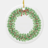 Eerste kerst getrouwd met Eucalyptus Ornament (Achterkant)