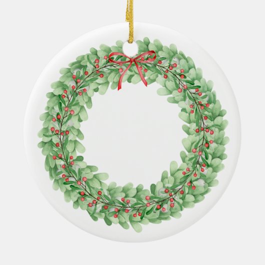 Eerste kerst getrouwd met Eucalyptus Ornament (Achterkant)