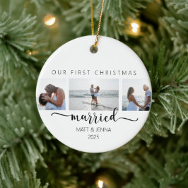 Eerste kerst getrouwd ornament