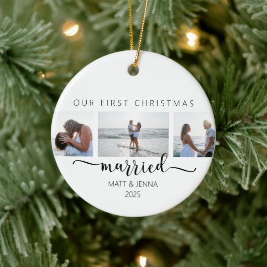Eerste kerst getrouwd ornament (Boom)