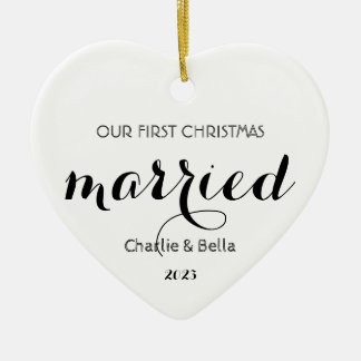 Eerste kerst getrouwd Ornament - Wedding Keepsak