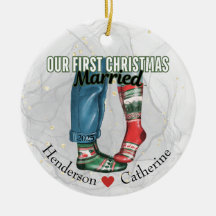 Eerste kerst getrouwd stel in Sokken