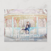 Eerste kerst getrouwd verloofd nieuwjaar | FOTO Feestdagenkaart (Voorkant)