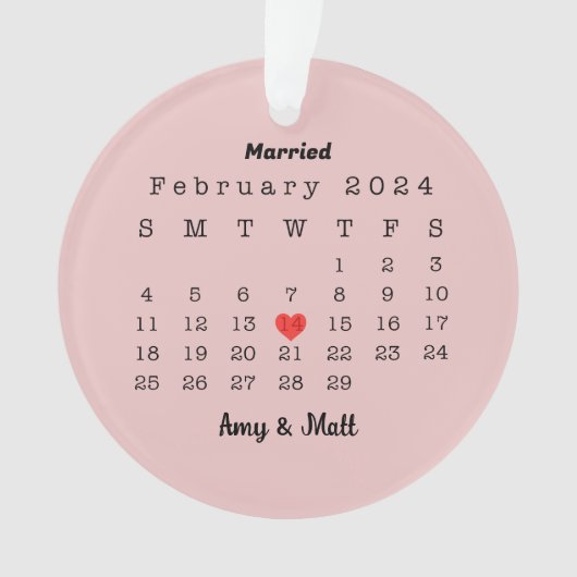 Eerste kerst getrouwde foto en datum keramiek ornament (voorkant)