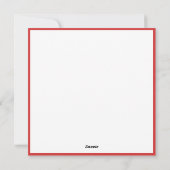 Eerste Kerst Gingerbread Snowman Kerst Kaart (Achterkant)