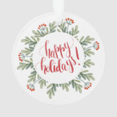 Eerste kerst Grootmoeder Grootvader Foto Namen Bla Ornament (achterkant)