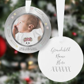 Eerste Kerst Grootouders Baby Foto Ornament