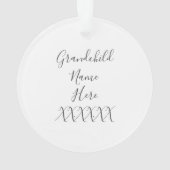 Eerste Kerst Grootouders Baby Foto Ornament (achterkant)