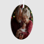 Eerste kerst Grootouders Boom Ornament Custom (voorkant)