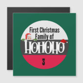 Eerste kerst Ho Ho Ho Ho Familie van Personalize (Voorkant / Achterkant)