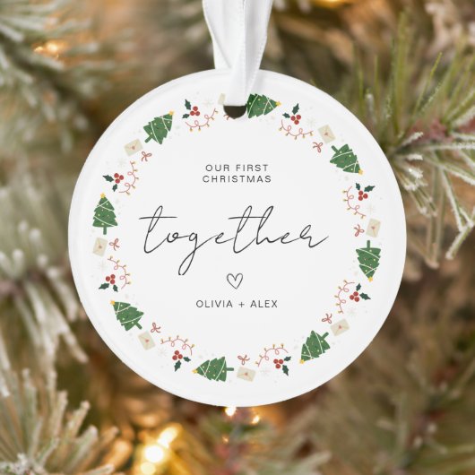 Eerste kerst houden sake kerst paar cadeau ornament (Boom)