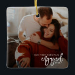 Eerste kerst in beeld keramisch ornament<br><div class="desc">Deze familievakantie-ornamenten zijn perfect voor een persoonlijk vakantieoord-cadeau.</div>