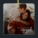 Eerste kerst in beeld keramisch ornament<br><div class="desc">Deze familievakantie-ornamenten zijn perfect voor een persoonlijk vakantieoord-cadeau.</div>