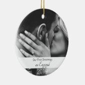 Eerste kerst in beeld keramisch ornament (Rechts)