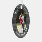 Eerste kerst in beeld metalen ornament (Voorkant Rechts)