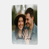 Eerste kerst in beeld metalen ornament (Voorkant links)