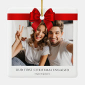 Eerste kerst in beeld | Minimale foto van Verlovin Keramisch Ornament (Achterkant)