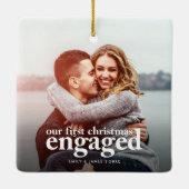 Eerste kerst in beeld | Minimale foto van Verlovin Keramisch Ornament (Achterkant)