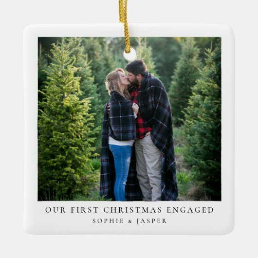 Eerste kerst in beeld | Minimale foto van Verlovin Keramisch Ornament (Voorkant)