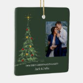 Eerste kerst in beeld | Minimale foto van Verlovin Keramisch Ornament (Rechts)