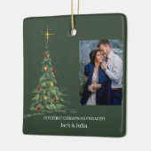 Eerste kerst in beeld | Minimale foto van Verlovin Keramisch Ornament (Links)