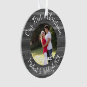 Eerste kerst in beeld ornament (voorkant)