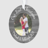 Eerste kerst in beeld ornament (voorkant)