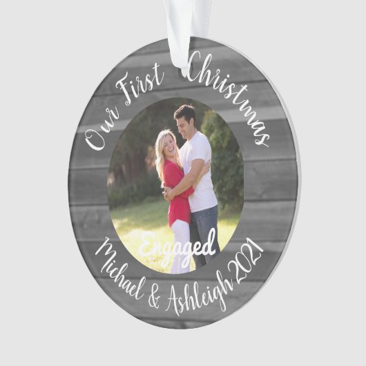 Eerste kerst in beeld ornament (voorkant)