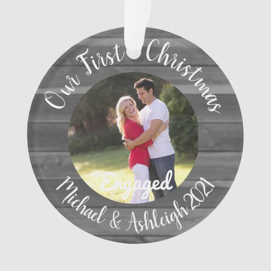 Eerste kerst in beeld ornament (voorkant)