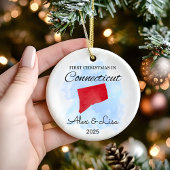 Eerste kerst in het Connecticut State Ornament