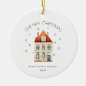 Eerste kerst in het New Home Holiday Ornament (Voorkant)