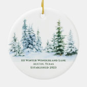Eerste kerst in het nieuwe huis keramisch ornament (Achterkant)
