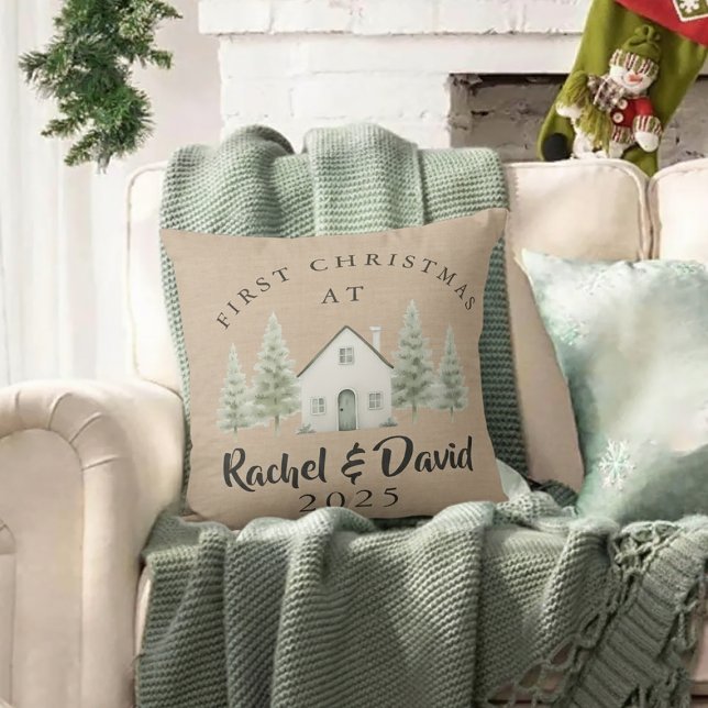 Eerste kerst in het nieuwe huis kussen (Creator heeft geüpload)