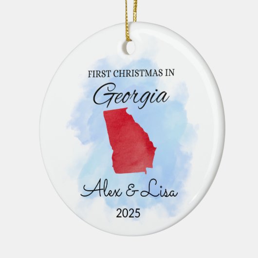 Eerste kerst in het Ornament van Georgia (Links)