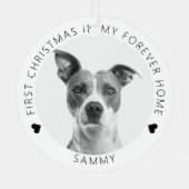 Eerste kerst in mijn eeuwige thuis | Christmas Metalen Ornament (Achterkant)