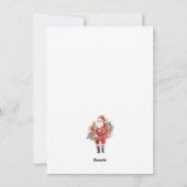 Eerste kerst in New Home Tree Fire Place Feestdagenkaart (Achterkant)