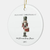 Eerste kerst in nieuw huis - adres ornament (Links)