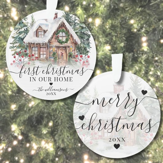 Eerste kerst in nieuw huis ornament