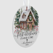 Eerste kerst in nieuw huis ornament (voorkant)