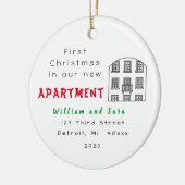 "Eerste kerst in ons nieuwe appartement" Ornament (Links)