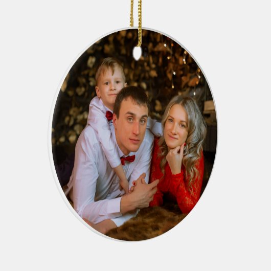 Eerste kerst in ons nieuwe huis 2025 keramisch ornament (Rechts)