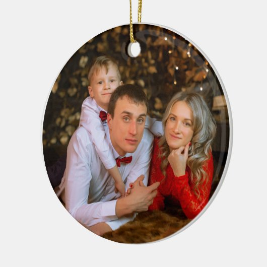 Eerste kerst in ons nieuwe huis 2025 keramisch ornament (Links)