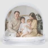 Eerste kerst in ons nieuwe huis Dubbelzijdige foto Sneeuwbol (Achterkant)