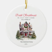 Eerste kerst in ons nieuwe huis familie Ornament (Voorkant)