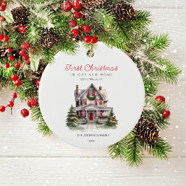 Eerste kerst in ons nieuwe huis familie Ornament