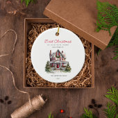 Eerste kerst in ons nieuwe huis familie Ornament